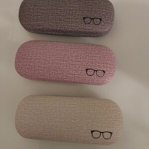 Set of Three Eyeglass Cases in Neutral Tones (42)